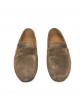 Men's Driver Moccasin In Real Leather. Rubber Sole.