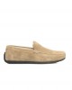 Men's Driver Moccasin In Real Leather. Rubber Sole.