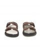 Real Leather Sandals. Wide Tablets With Buckle Detail. Rubber Sole.