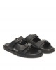 Real Leather Sandals. Wide Tablets With Buckle Detail. Rubber Sole.