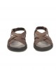 Woven Sandals In Real Leather. Adjustable Closure With Buckle. Rubber Sole.