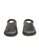 Woven Sandals In Real Leather. Adjustable Closure With Buckle. Rubber Sole.