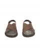 Woven Sandals In Real Leather. Adjustable Closure With Buckle. Rubber Sole.