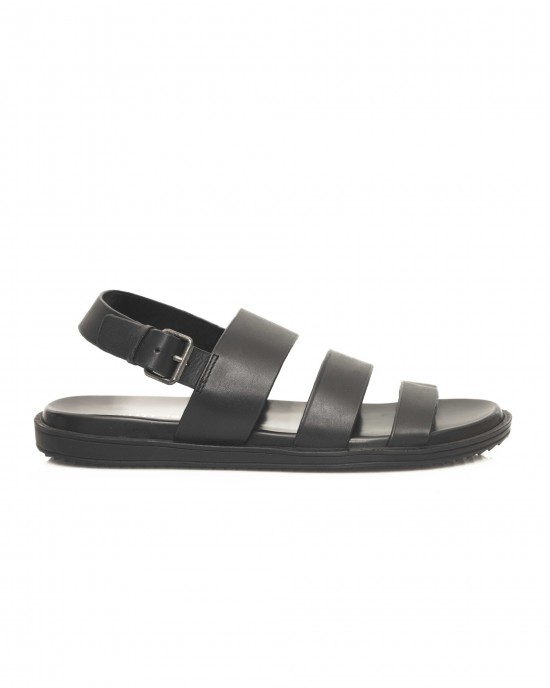 Real Leather Sandals. Wide Clamps. Adjustable Closure With Buckle. Rubber Sole.