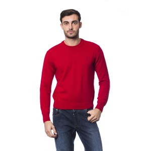 Embroidered Crew Neck Sweater In Merino Wool