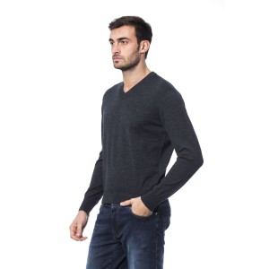 Embroidered Crew Neck Sweater In Merino Wool