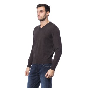 Embroidered Crew Neck Sweater In Merino Wool