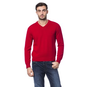 Embroidered Crew Neck Sweater In Merino Wool