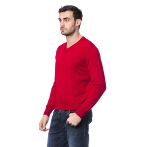 Embroidered Crew Neck Sweater In Merino Wool