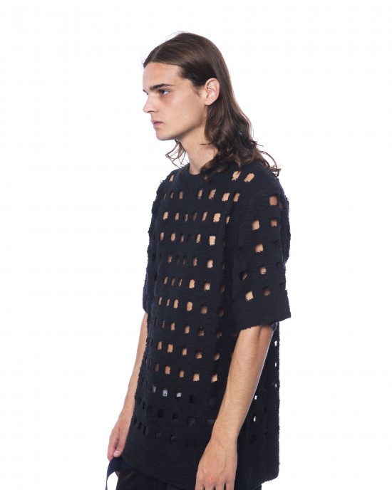 Round Neck Perforated T-shirt