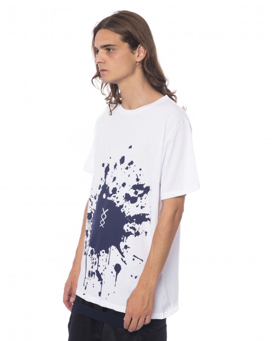 Round Neck T-shirt With Print. Short Sleeve