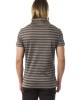 Striped Polo Shirt With Prints. Short Sleeve