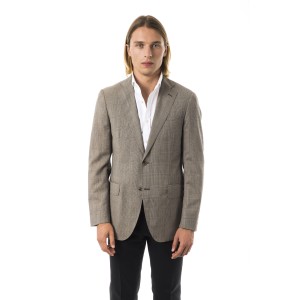 Jacket With 2 Buttons. Classic Lapels. 2 Front Flap Pockets