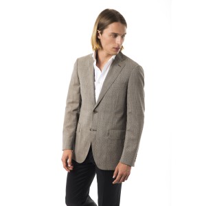 Jacket With 2 Buttons. Classic Lapels. 2 Front Flap Pockets