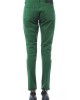 Slim Fit Pants With Front And Back Pockets. Personalized Button