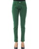 Slim Fit Pants With Front And Back Pockets. Personalized Button