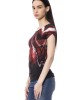 Round Neck T-shirt With Front Print. Short Sleeve