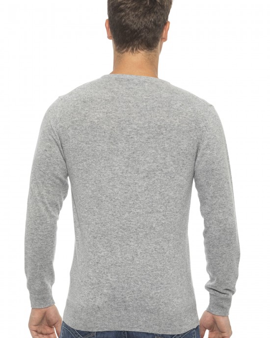 Men's Sweater. Crew Neck. Solid Color.