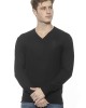 Men's Cashmere V-neck Sweater. Logo Embroidered On The Chest.