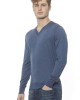 Men's Cashmere V-neck Sweater. Logo Embroidered On The Chest.