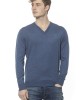 Men's Cashmere V-neck Sweater. Logo Embroidered On The Chest.