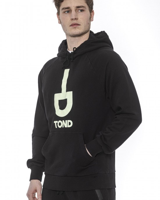 Oversized Sweatshirt And Hood With Drawstring. Photoluminescent Print.