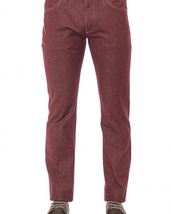 Super Slim Men's 5-pocket Trousers. Button And Zip Closure.