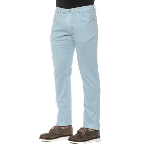 Men's 5-pocket Slim Trousers. Button And Zip Closure.