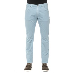 Men's 5-pocket Slim Trousers. Button And Zip Closure.