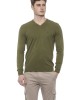 Man Sweater. V Neckline. Solid Color.