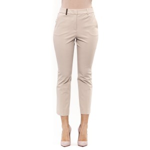 Classic Stretch Trousers. Two Front Pockets. Two Back Thread Pockets. Regular Waist. Closure With Hooks And Hidden Zip. Slim Fit.