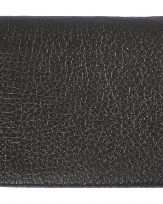 Women’s Wallet In Embossed Leather. Closure With Press Button. Banknote Space And Card Holder. 12x10x2.2
