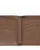 Men’s Wallet In Embossed Leather. Opening In A Book. Coin Compartment And Card Holder. 13x16x3