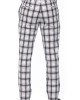 Men's Trousers. Checked Fabric. Overlapping Closure With Button And Zip. Side Pockets. Rear Welt Pockets.