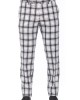 Men's Trousers. Checked Fabric. Overlapping Closure With Button And Zip. Side Pockets. Rear Welt Pockets.