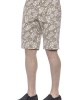 Men's Bermuda Shorts. Patterned Fabric. Closure With Hook And Zip. Side Pockets. Rear Welt Pockets.