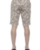 Men's Bermuda Shorts. Patterned Fabric. Closure With Hook And Zip. Side Pockets. Rear Welt Pockets.