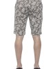 Men's Bermuda Shorts. Patterned Fabric. Closure With Hook And Zip. Side Pockets. Rear Welt Pockets.