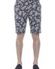 Men's Bermuda Shorts. Patterned Fabric. Closure With Hook And Zip. Side Pockets. Rear Welt Pockets.