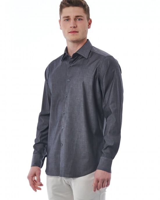 Regular Fit Shirt With Italian Collar