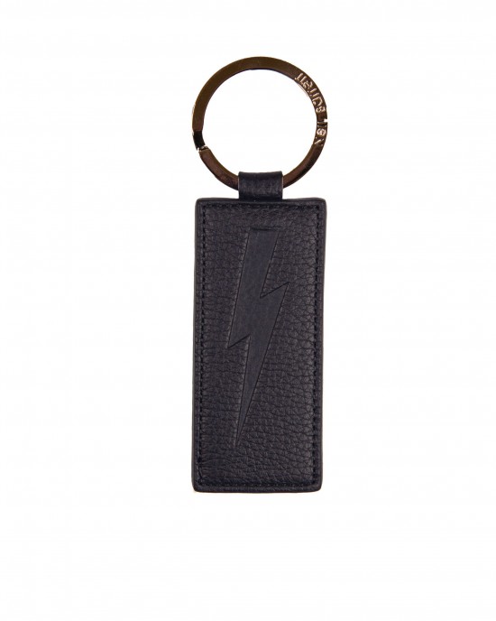Men's Leather Keychain. 12x3.5x4