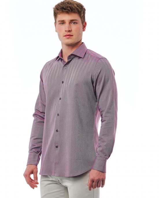 Slim Fit French Collar Shirt