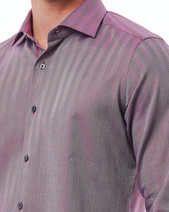 Slim Fit French Collar Shirt