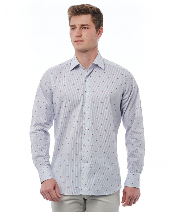 Regular Fit Shirt With Italian Collar