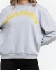 Oversized Round-neck Sweatshirt Comes In Soft Cotton With Dropped-shoulder Sleeves. Maxi Lettering Printed On The Chest.