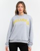 Oversized Round-neck Sweatshirt Comes In Soft Cotton With Dropped-shoulder Sleeves. Maxi Lettering Printed On The Chest.