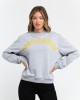 Oversized Round-neck Sweatshirt Comes In Soft Cotton With Dropped-shoulder Sleeves. Maxi Lettering Printed On The Chest.