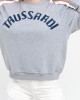 Oversized Round-neck Sweatshirt Comes In Soft Cotton With Dropped-shoulder Sleeves. Maxi Lettering Printed On The Chest.