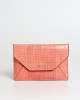 Classic Envelope Clutch In Elaphe Leather With Perforated Details. Precious Snakeskin With A Very Fine And Delicate Texture. Trussardi Logo On The Flap. Dimensions: 26 X 18 X 2