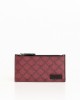 Soft Crespo Leather Card Holder With All-over Geometric Themed. Trussardi Plate On The Front. Size: 15 X 8 X 0.8